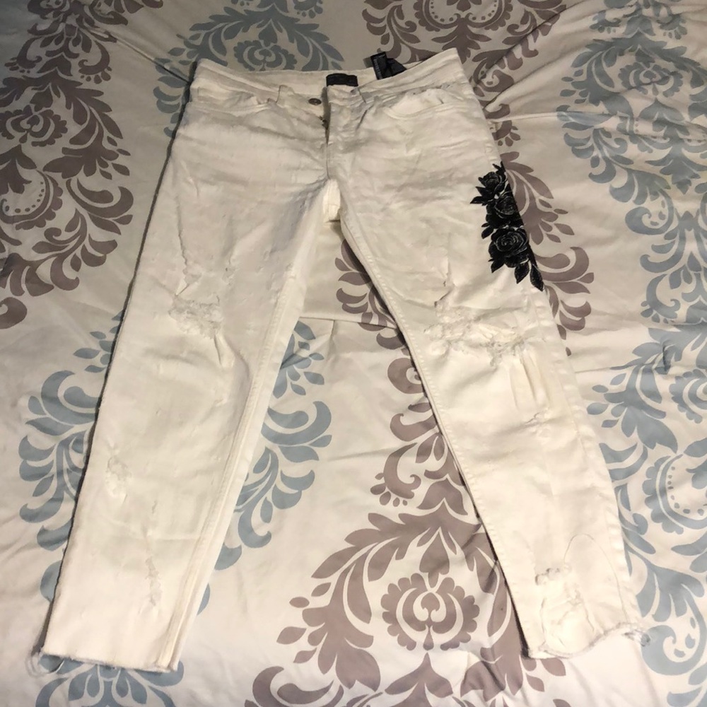 Zara white jeans